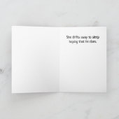 Vermisst jeden Abend Feiertagskarte (Innenseite)