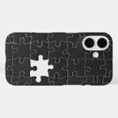 Vermisst Jigsaw Puzzle Piece schwarz Case-Mate iPhone Hülle (Rückseite (Horizontal))