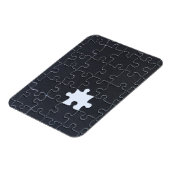 Vermisst Jigsaw Puzzle Piece schwarz Magnet (Linke Seite)