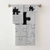 Vermisst Jigsaw Puzzle Piece White Badhandtuch Set (Insitu)