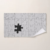 Vermisst Jigsaw Puzzle Piece White Badhandtuch Set (Handtuch)