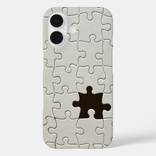Vermisst Jigsaw Puzzle Piece White Case-Mate iPhone Hülle (Rückseite)