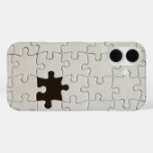 Vermisst Jigsaw Puzzle Piece White Case-Mate iPhone Hülle (Rückseite (Horizontal))