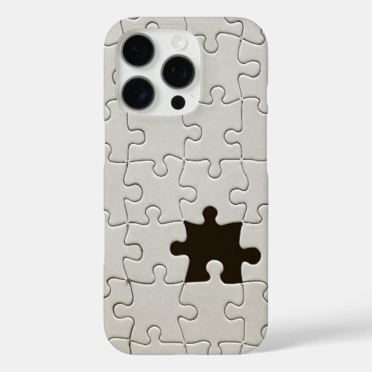 Vermisst Jigsaw Puzzle Piece White Case-Mate iPhone Hülle (Rückseite)