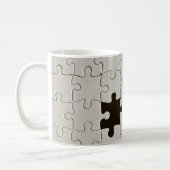 Vermisst Jigsaw Puzzle Piece White Kaffeetasse (Links)