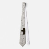 Vermisst Jigsaw Puzzle Piece White Krawatte (Vorderseite)