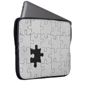 Vermisst Jigsaw Puzzle Piece White Laptopschutzhülle (Vorne Rechts)
