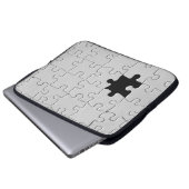 Vermisst Jigsaw Puzzle Piece White Laptopschutzhülle (Vorne Knopf)