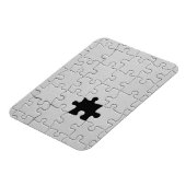 Vermisst Jigsaw Puzzle Piece White Magnet (Linke Seite)