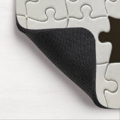 Vermisst Jigsaw Puzzle Piece White Mousepad (Ecke)