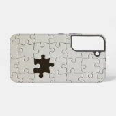 Vermisst Jigsaw Puzzle Piece White Samsung Galaxy Hülle (Rückseite (Horizontal))