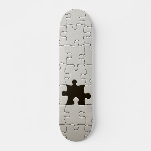 Vermisst Jigsaw Puzzle Piece White Skateboard (Vorne)