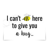 "Vermisst: Kann hier nicht sein" Funny Bee Bug Car Karte