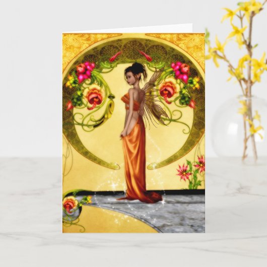 Vermisst kardieren Sie Karte (Gelbe Blume)