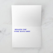 VERMISST KARTE (Innenseite)