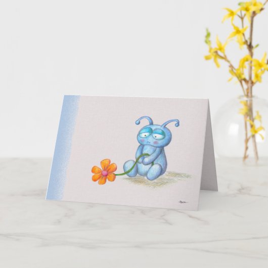 Vermisst Karte (Gelbe Blume)