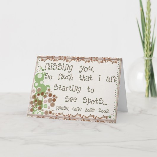 Vermisst Karte (Vorderseite)