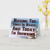 Vermisst kommt man in Wellen Karte (Gelbe Blume)