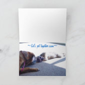 Vermisst Lasse du dich bald zusammen Card Karte (Innenseite)