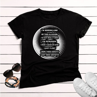 Vermisst Link-Texte T-Shirt