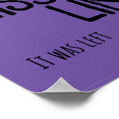 Vermisst Link - Vintages Horror-Filmplakat Poster (Ecke)