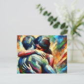 Vermisst | Lover ist begeistert Postkarte (Stehend Vorderseite)