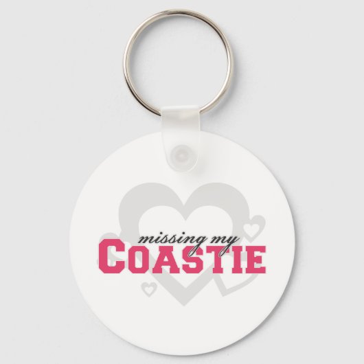 Vermisst mein Coastie Schlüsselanhänger (Vorderseite)