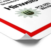 Vermisst Mikkel Nielsen Poster (Ecke)