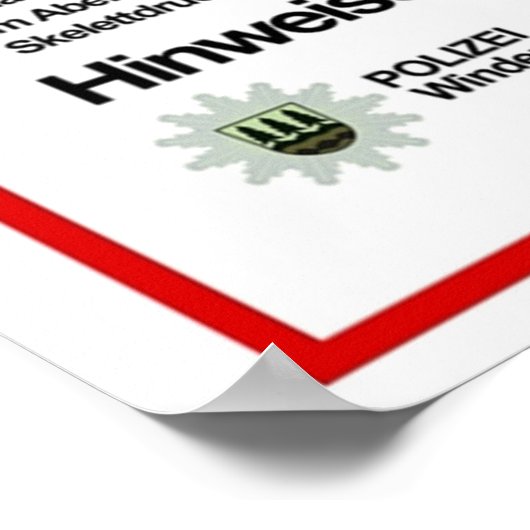 Vermisst Mikkel Nielsen Poster (Ecke)