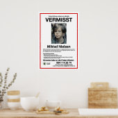 Vermisst Mikkel Nielsen Poster (Küche)
