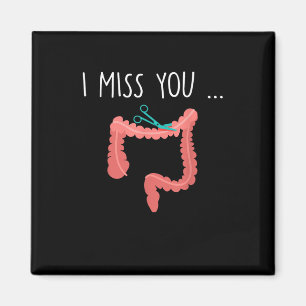 Vermisst My Colon Funny Ostomy Ostomate Operation  Magnet