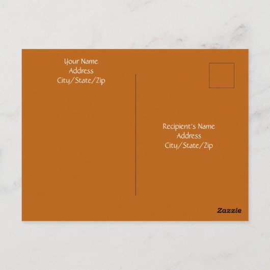 Vermisst Niedlicher weißer Hund Schwarzer Erntedan Postkarte (Rückseite)