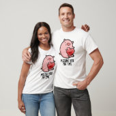 Vermisst Pig Time Funny Animal Puff T-Shirt (Unisex)