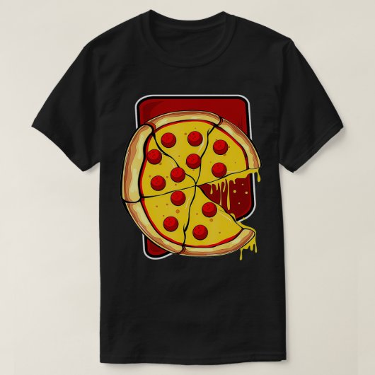 Vermisst Pizza Slice Matching Couple Valentin T-Shirt (Design vorne)