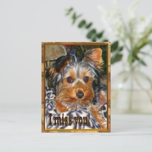 Vermisst Postkarte (Stehend Vorderseite)