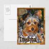 Vermisst Postkarte (Vorne/Hinten)