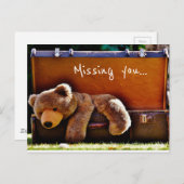 Vermisst Postkarte (Vorne/Hinten)