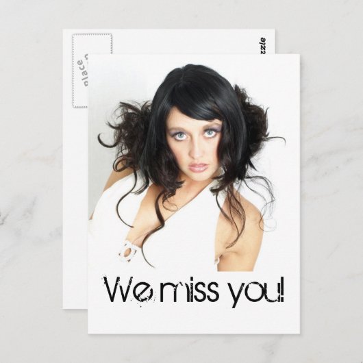 Vermisst! Postkarte (Vorne/Hinten)