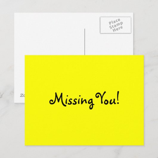 Vermisst! Postkarte (Vorne/Hinten)