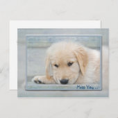 Vermisst Postkarte (Vorne/Hinten)