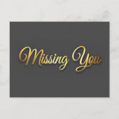 Vermisst Postkarte (Vorderseite)