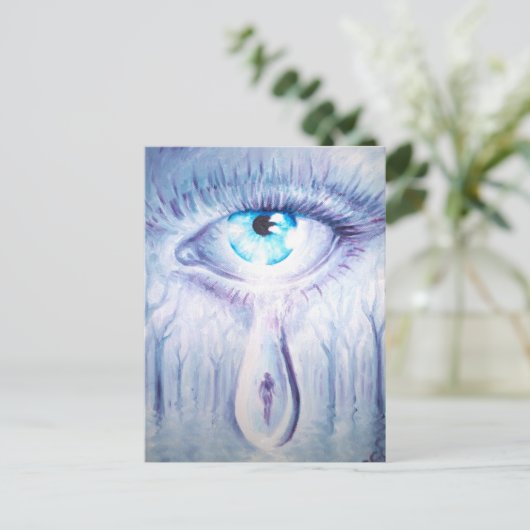 Vermisst Postkarte (Stehend Vorderseite)