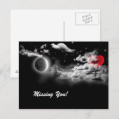 Vermisst Postkarte (Vorne/Hinten)
