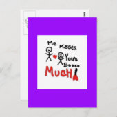 Vermisst Postkarte (Vorne/Hinten)