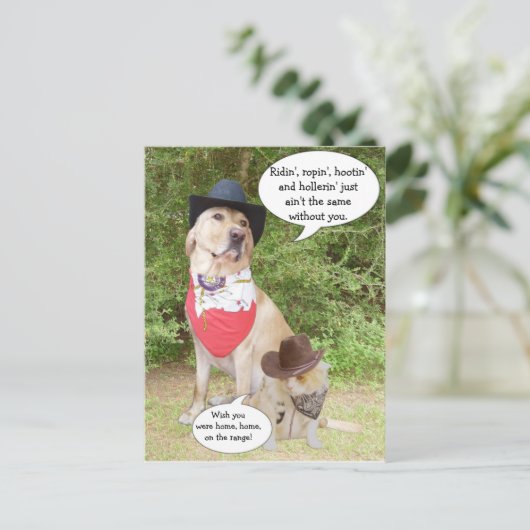 Vermisst... Postkarte (Stehend Vorderseite)