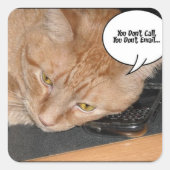 Vermisst Quadratischer Aufkleber (Vorderseite)