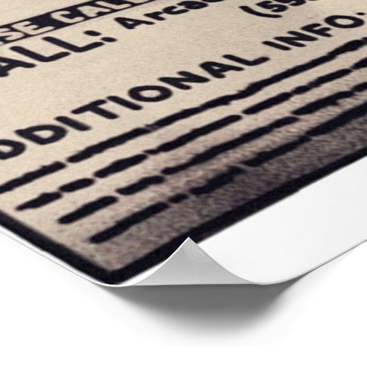 Vermisst Rachel Amber Poster (Ecke)