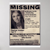 Vermisst Rachel Amber Poster (Vorne)