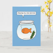 Vermisst Sie diese Noroz-Rede von Goldfish Karte (Gelbe Blume)