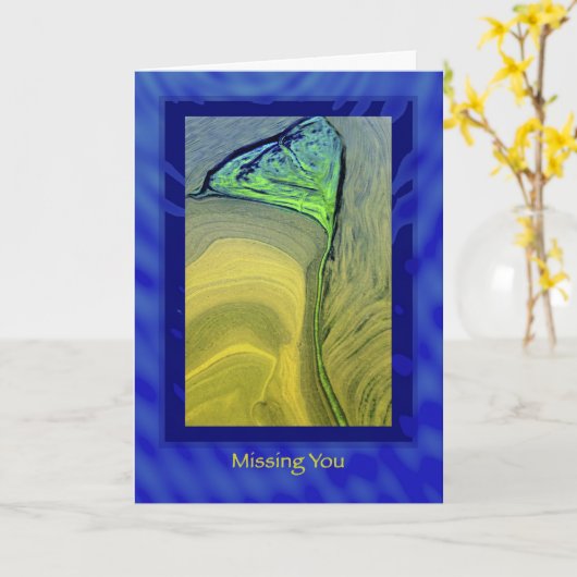 Vermisst Sie, Ehemann, Partner, Militär Karte (Gelbe Blume)